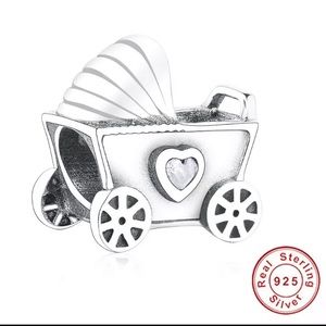 👶🏻Baby stroller charm👶🏻 Sterling silver